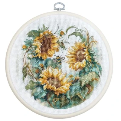 Image de Luca S BC202 Kit de broderie au point croix Motif tournesol