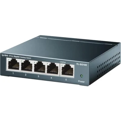 Image de TP Link TL SG105 Non géré Gigabit Ethernet (10/100/1000) Noir Neuf