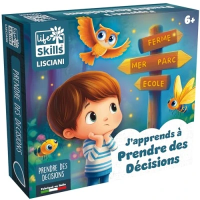 Image de Lisciani Life Skills J’apprends à Prendre des Décisions Jeu Prise de Décision pour Enfants dès 4 Ans avec 1 Plateau + Cartes Jetons Développe Stratégie, Autonomie et Logique