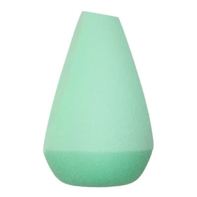 Image de e.l.f. Angled Silicone Face Sponge, Design For Cream &amp; Liquid Blush, Bronzer, Foundation Concealer, Blend Bounce, Latex Free Foam, 1 Pack, Green