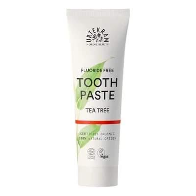 Image de Urtekram Dentifrice Arbre à Thé Bio Soin apaisant pour dents sensibles sans Fluor Origine Vegan &amp; Naturelle Dental, 75 ml (Lot de 1)