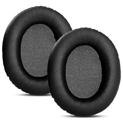 Image de Coussinets de rechange professionnels compatibles avec HyperX Cloud II Pro Alpha d&#039;oreille cuir protéiné plus doux et mousse à mémoire forme