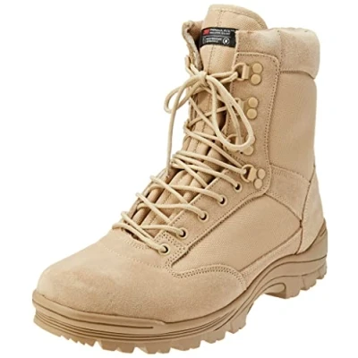 Image de Tactical Bottines à fermeture Éclair YKK Kaki, Brun, 39 EU