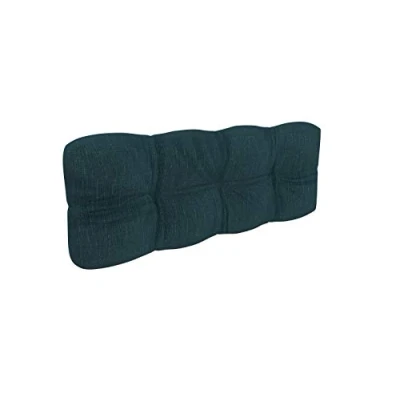 Image de POKAR Coussin Matelassé pour Palettes Euro 1x Dossier 120cm x 40cm 12cm, en Mousse formée à Froid, très Confortable, Canapé de Jardin, Intérieur et Extérieur, sans Palette, Vert foncé
