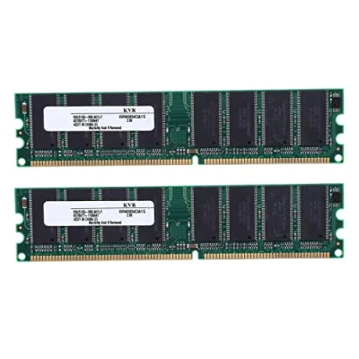 Image de BRIUERG Lot de 2 mémoires PC3200 2,6 V DDR 400 MHz 1 Go 184 broches pour RAM CPU GPU APU Non ECC CL3 DIMM