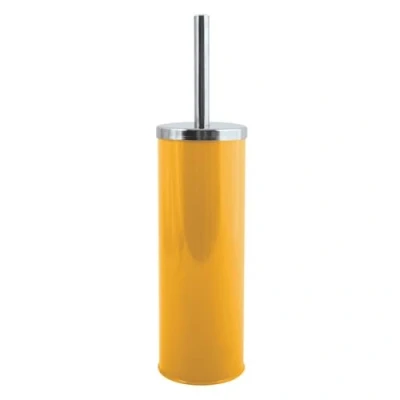 Image de MSV Miami Brosse WC avec récipient hygiénique Jaune Safran