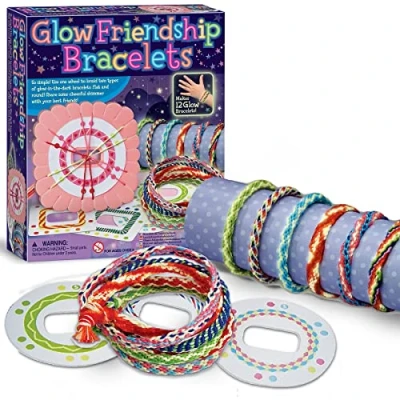 Image de 4M Glow in The Dark Friendship Bracelet Making Kit (Multi Colour)