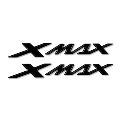 Image de labelbike 2 Autocollants 3D Scooter Xmax compatibles avec Yamaha X Max à partir de 2010 Couleur Noire