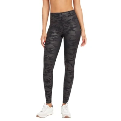 Image de Spanx Femme 20185r Matte Blk Camo S Leggings, Noir (Matte Camo), EU