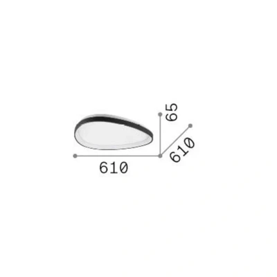 Image de Ideal Lux GEMINI Semi Encastré LED Intégré ON OFF 61 cm Blanc 3850Lm 3000K