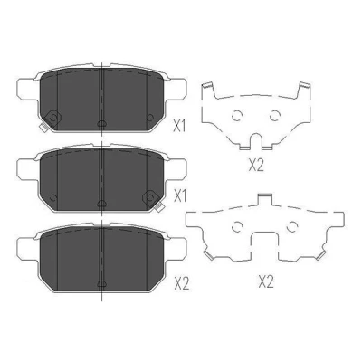 Image de KAVO PARTS KBP 8526 Jeu de plaquettes frein avec indicateur d&#039;usure SUZUKI: SWIFT 4, Vitara IV SUV, SX4 II S Cross