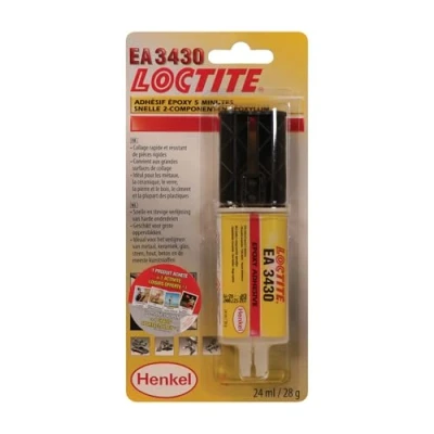 Image de LOCTITE EA 3430 242865 Colle pour époxy Emballage en blister, Cartouche durcissant blanc/jaune, limpide 24