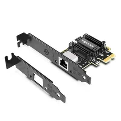 Image de 5Gb Base T Carte réseau, Realtek RTL8126 contrôleur, NICGIGA 5G PCIe Ethernet Adaptateur Compatible WOL, réseau avec Port RJ45 5Gbps, Windows 10/11/Windows Server/Linux