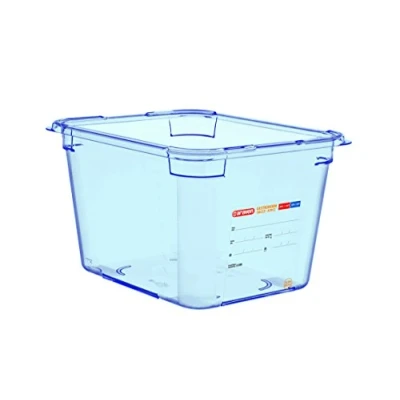 Image de Araven GP586 Boîte de conservation alimentaire en ABS GN 1/2 Bleu 200 x 325 265 mm