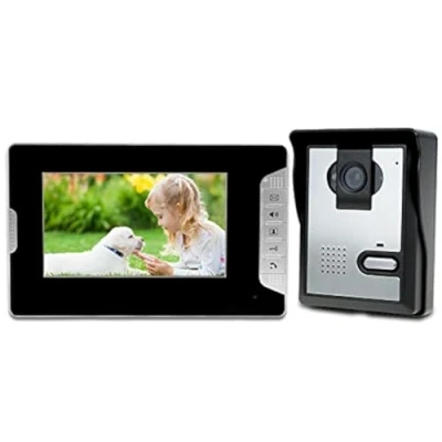 Image de LIBO 7 Pouce Étanche Interphone Vidéo Filaire Porte Téléphone Numérique HD Moniteur IR Nuit Vision Caméra pour Maison Système D&#039;entrée