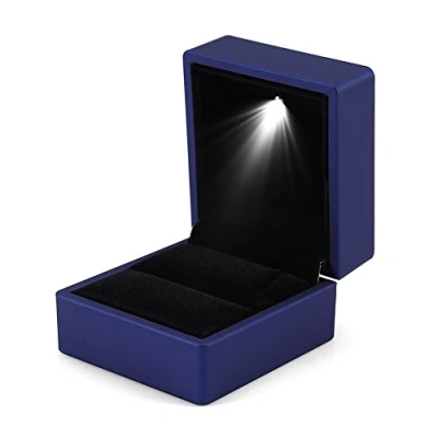 Image de ZJchao Boîte de rangement pour bague lumineuse LED Bleu