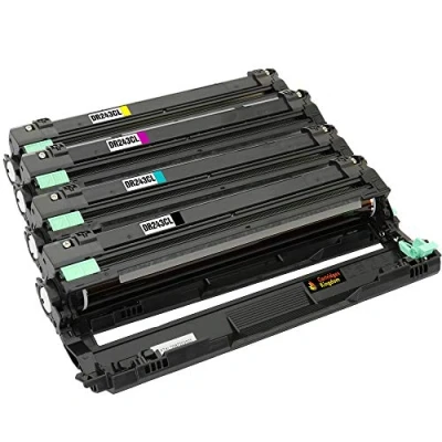 Image de Cartridges Kingdom DR 243CL Kit Tambour pour Brother CP L3510CDW DCP L3550CDW HL L3210CW L3230CDW L3270CDW MFC L3710CW L3730CDN L3750CDW L3770CDW (Noir, Cyan, Magenta, Jaune)