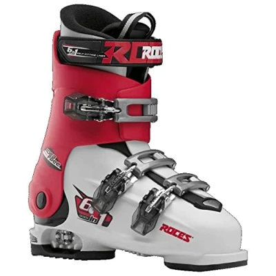 Image de ATOMIC Roces Patins Idea Free 22,525,5 réglable pour Chaussures de Ski Enfant, 22.5 25.5, Blanc/Rouge/Noir, 36 40