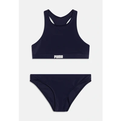 Image de Puma SWIM Girls Racerback Bikini pour enfants, Taille: 116, Navy