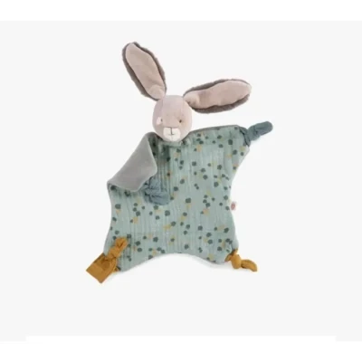 Image de Moulin roty lapin en tissu vert