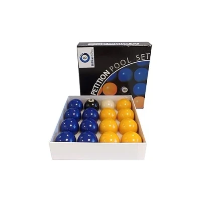 Image de Billes Pool Jaune &amp; Bleu Standard 50,8 mm