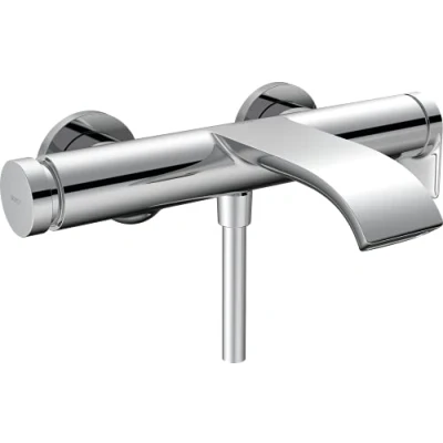 Image de hansgrohe Vivenis Mitigeur baignoire apparent, Robinet 2 sorties, monocommande, Chromé, 75420000