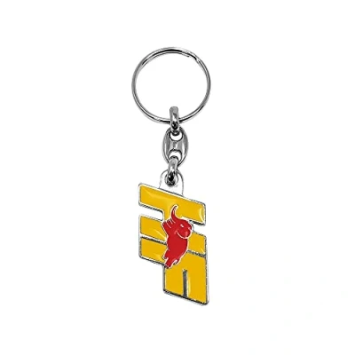 Image de Lancia 21267 HF Porte Clés Officiel en Métal, 40 mm, Jaune