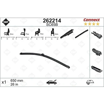 Image de Balai d&#039;essuie glace Swf Alternative Connect 262214 650mm Sans Cadre PEUGEOT: 307 3/5 portes, 308 I SW, CITROËN: Xsara Picasso