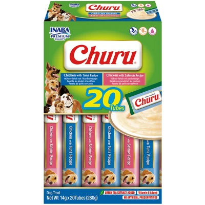 Image de INABA Churu pour chiens Purée Multipack Fruits de mer 20 pièces