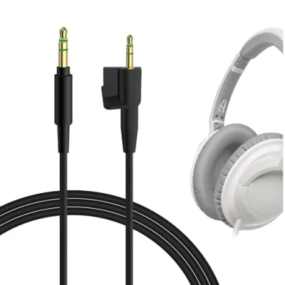 Image de GEEKRIA QuickFit Audio Câble Compatible avec Bose AE2, AE2i, AE2w Casque, 2.5mm Ordon Stéréo de Remplacement (1,2m)