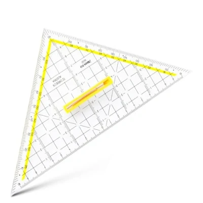 Image de Aristo Équerre de dessin technique Hypoténuse : 22,5 cm Plexiglas Transparent (Import Allemagne)