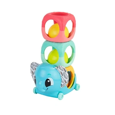 Image de Lamaze Cube empilable, hochet et roule, jeu sensoriel pour nouveau né, jouet empilable tout petits, bébé, de développement garçons filles 6 mois +
