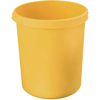 Image de HAN Corbeille à papier classique Lot de 6, volume 30 litres, design attrayant, chic et stable, jaune