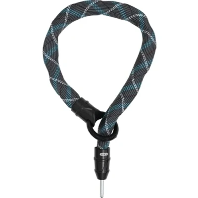 Image de ABUS Chaîne à encastrer pour Antivol de cadre IvyTex Adaptor Chain 8KS vélo avec gaine antisalissure et anti humidité épaisse 8 mm Gris