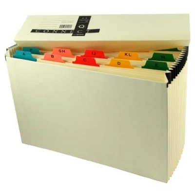 Image de Q Connect Dossier extensible en Mylar 19 compartiments A Z
