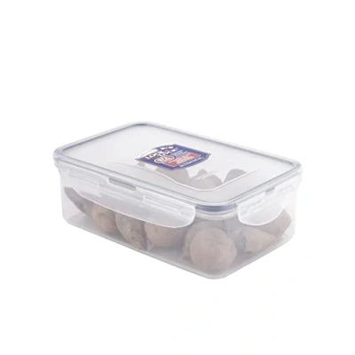Image de Lock &amp; Conteneur de rangement rectangulaire Transparent/Bleu, 1 L (l&#039;emballage peut varier)