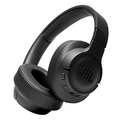 Image de JBL Tune 710BT Casque supra auriculaire sans fil Bluetooth avec microphone, batterie de 50 h, appels mains libres, portable (Noir)