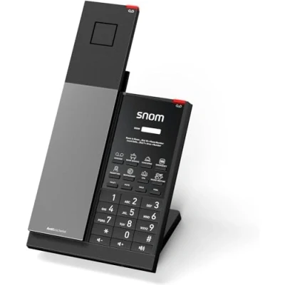Image de Snom HD351W TéLéPhone Fixe sans Fil pour Hôtellerie Combiné DECT WiFi, Grand Indicateur D&#039;Appel, 5 Portables Possibles,