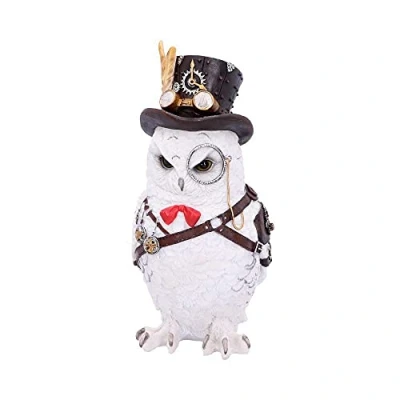 Image de Nemesis Now Cogsmiths Chouette Blanc 23,5 cm Taille Unique