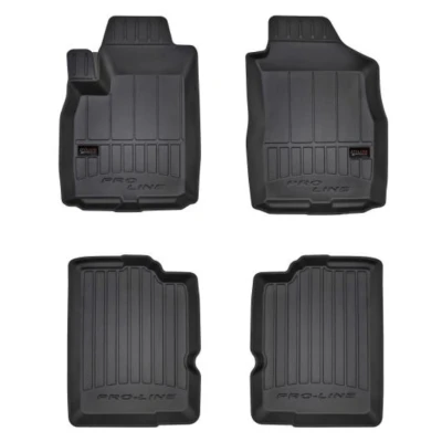 Image de FROGUM 3D407190 Ensemble de tapis sol Caoutchouc avant et arrière 4 noir FIAT: Panda II 5 portes