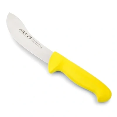 Image de Arcos Séries 2900 Couteau à Dépouiller Lame Acier Inoxydable Nitrum 160 mm Manche Polypropylène Couleur Jaune