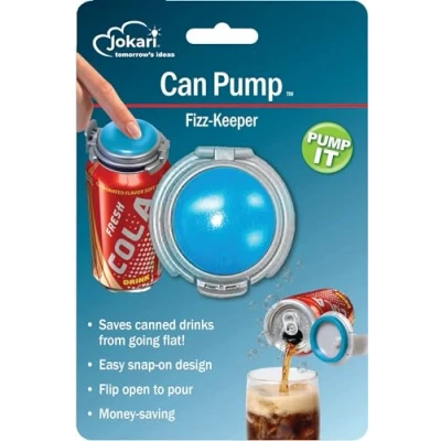 Image de JOKARI Fizz Keeper Can Pump and Pour, Assorted Colors, by