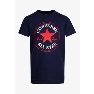 Image de Converse CORE Chuck Patch TEE Tshirt imprimé pour enfants, Taille: 132/147, Obsidian/red
