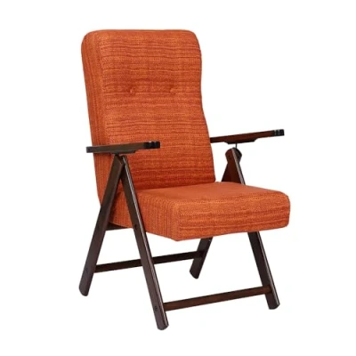 Image de LIBEROSHOPPING.eu LA TUA CASA IN UN CLICK Fauteuil Transat Bois Inclinable 4 Positions MOLISANA Maison Salon (Homard)