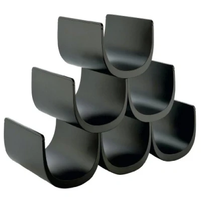 Image de Alessi Wine Rack Noè GIA13 B Black 6 bottles by Giulio Lacchetti