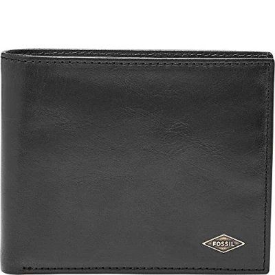 Image de Fossil Portefeuille pour Homme, Noir, Taille Unique