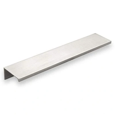 Image de SO TECH® Poignée profil en aluminium SEARL 180 mm Aspect d&#039;acier affiné intégrée de