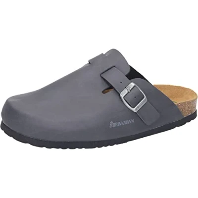Image de Dr. Brinkmann Mixte Herren Pantoletten Mules, Gris, 47 EU