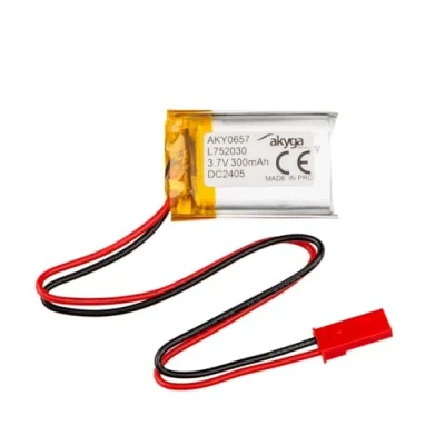 Image de Batterie au Lithium polymère AKYGA AKY0386 3,7 V 400 mAh LP403035 PCM JST 2 Broches 2,54 15 cm