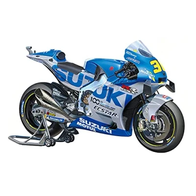 Image de TAMIYA 14139 1:12 Team Suzuki ECSTAR GSX RR 2020 Réplique fidèle à l&#039;originale, kit de construction en plastique, bricolage, modélisation, assemblage, non peint, Multicolore
